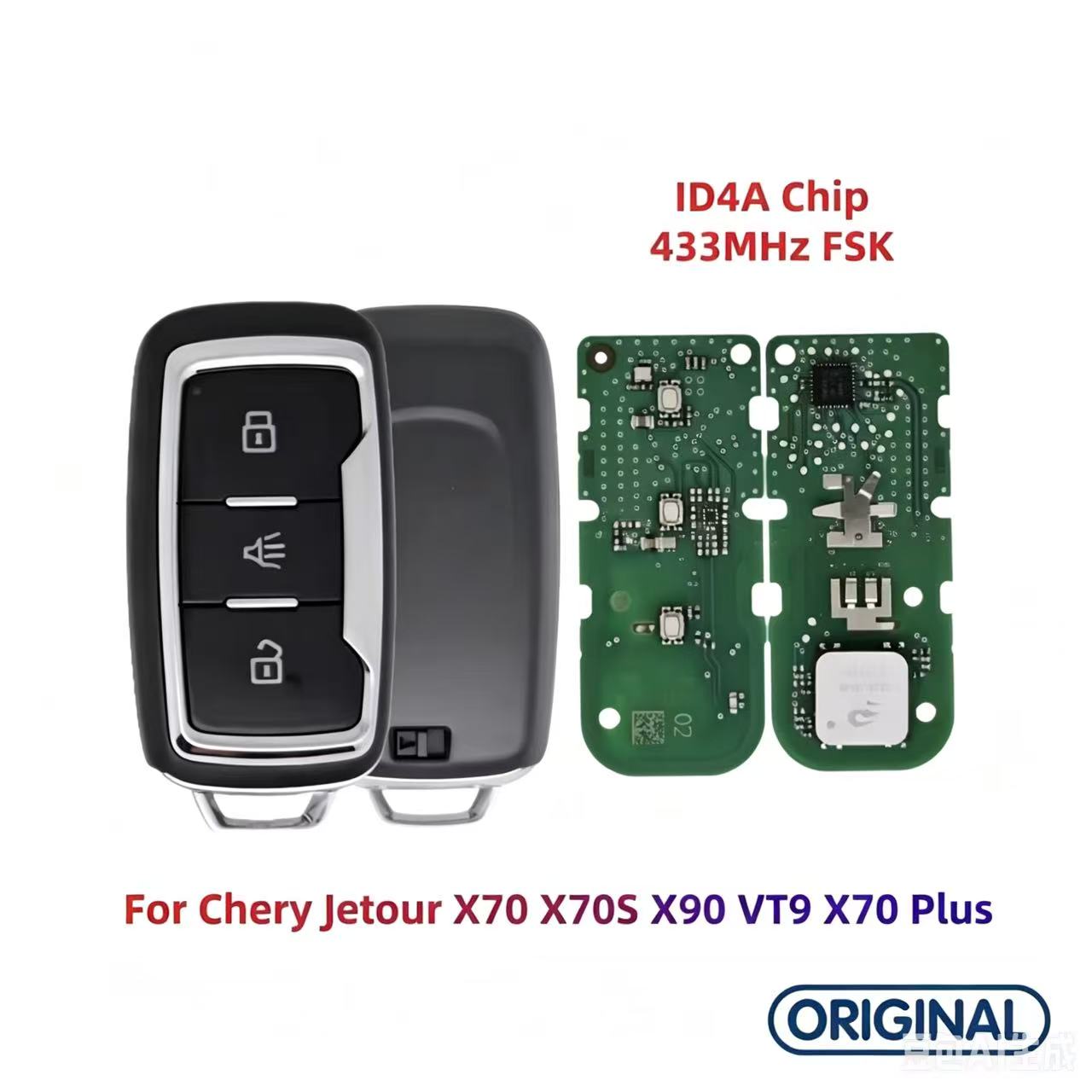 OEM Smart Remote Key ID47 ID4A Chip 433MHz for Chery Jetour X70 X70S X90 VT9 X70 Plus