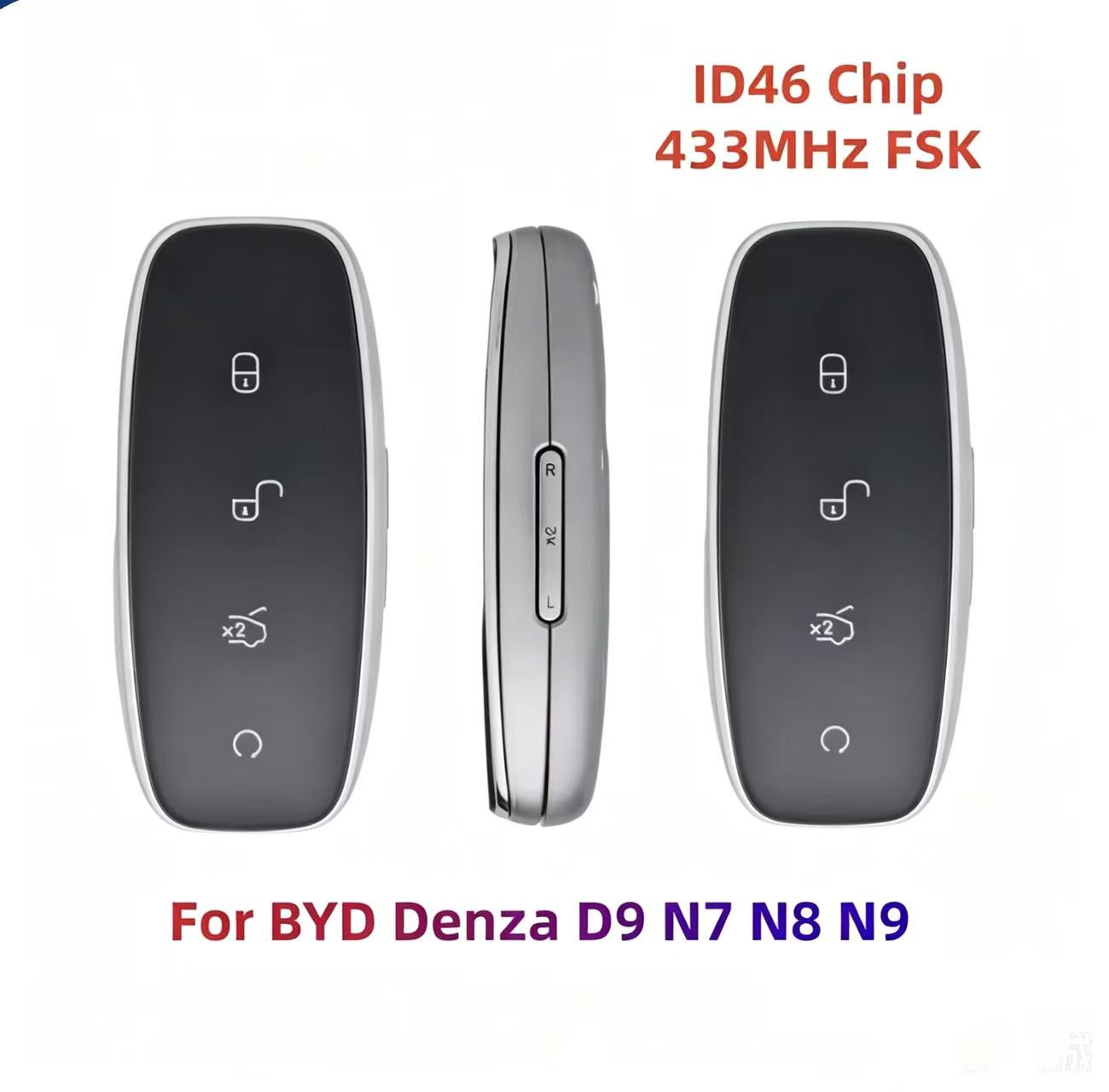 Original OEM Smart Remote Key Keyless Go ID46 Chip 433MHz MRH-3791200A for BYD Denza D9 N7 N8
