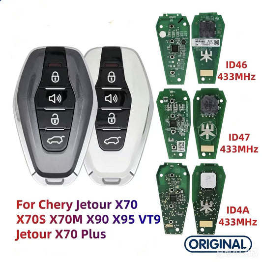 Original Smart Remote Key ID46 47 4A 433MHz for Chery Jetour X70 X70S X70M X90 X95 VT9 Jetour X70 Plus