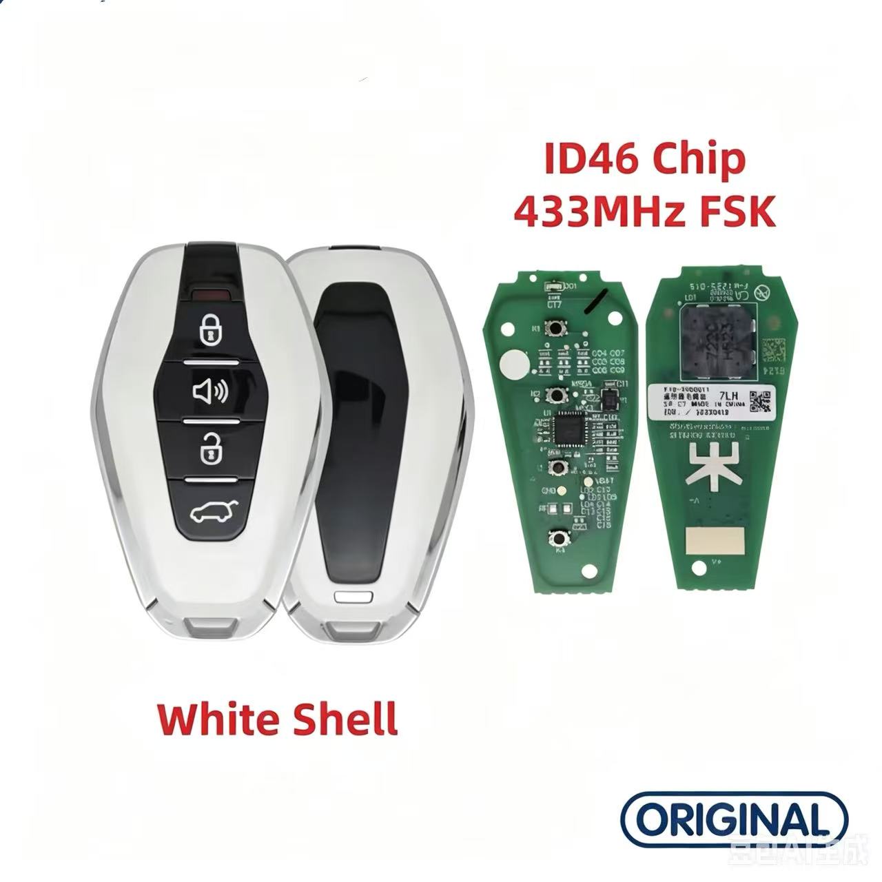 Original Smart Remote Key ID46 47 4A 433MHz for Chery Jetour X70 X70S X70M X90 X95 VT9 Jetour X70 Plus