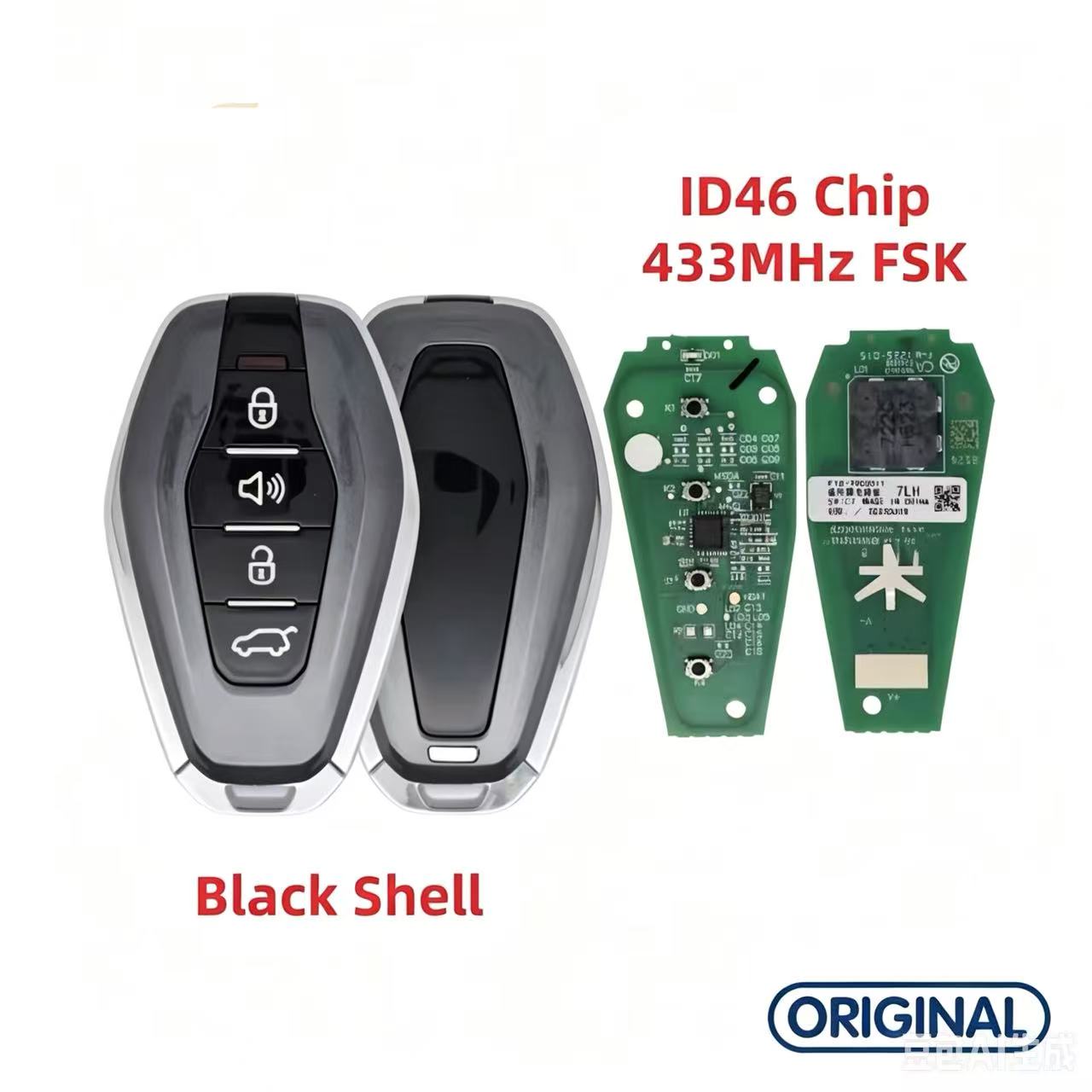 Original Smart Remote Key ID46 47 4A 433MHz for Chery Jetour X70 X70S X70M X90 X95 VT9 Jetour X70 Plus