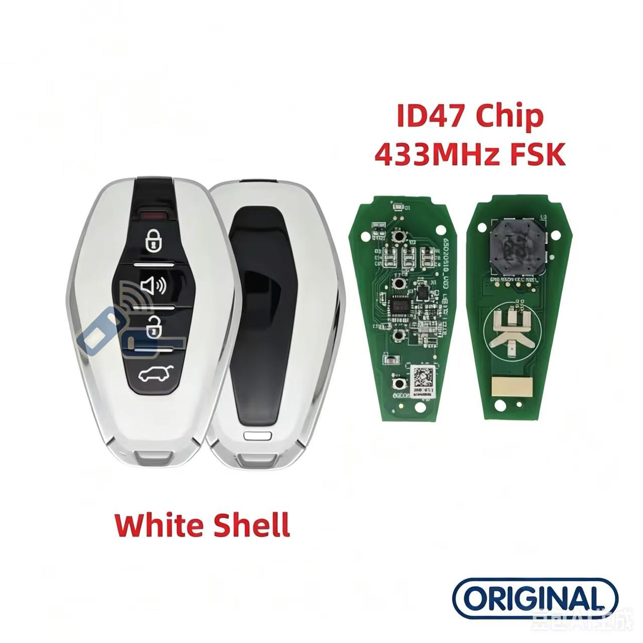Original Smart Remote Key ID46 47 4A 433MHz for Chery Jetour X70 X70S X70M X90 X95 VT9 Jetour X70 Plus