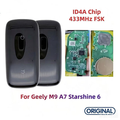 Original Smart Remote Key ID47 ID4A Chip 433MHz for Geely L6 L7 Galaxy L6 Galaxy L7