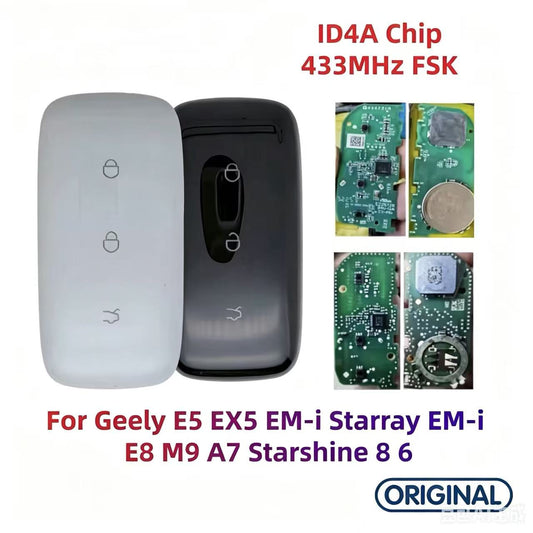 Original Smart Remote Key ID47 ID4A Chip 433MHz for Geely L6 L7 Galaxy L6 Galaxy L7