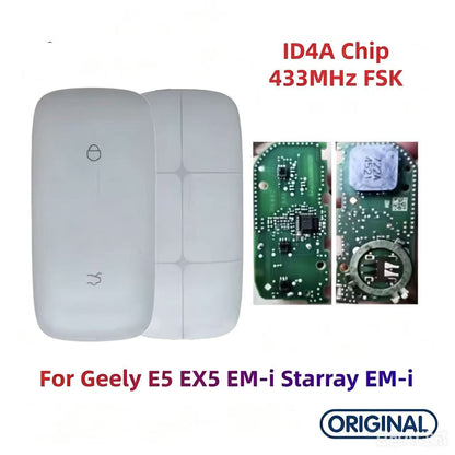 Original Smart Remote Key ID47 ID4A Chip 433MHz for Geely L6 L7 Galaxy L6 Galaxy L7