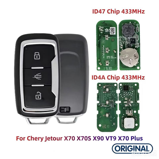 OEM Smart Remote Key ID47 ID4A Chip 433MHz for Chery Jetour X70 X70S X90 VT9 X70 Plus