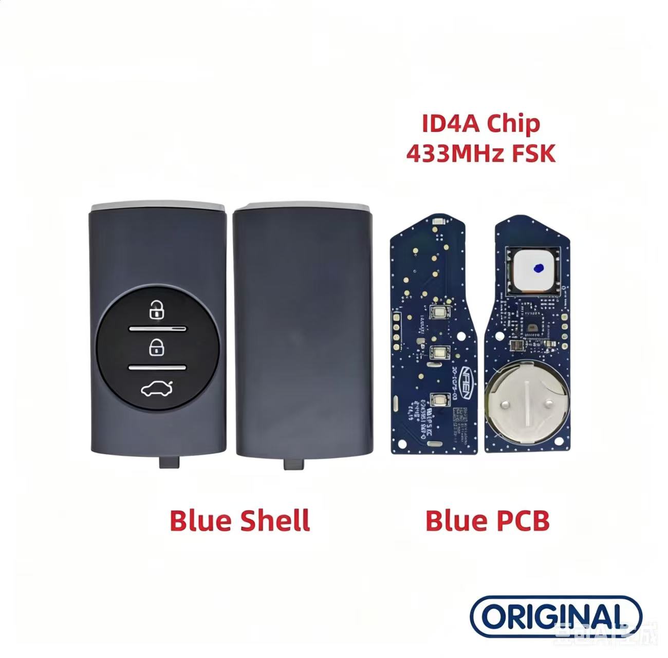 Original Smart Remote Key ID4A ID47 433MHz for Chery Tiggo 5X Tiggo 7 Plus 8 Plus Exeed Vantas TX VX LX TXL