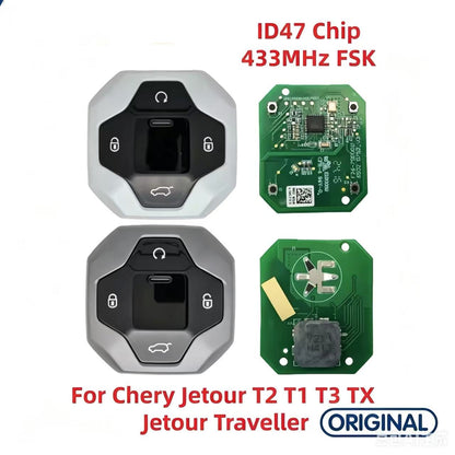 Original Smart Remote Key ID47 Chip 433MHz for Chery Jetour T2 T1 T3 TX Jetour Traveller