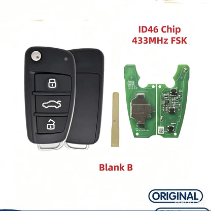 Original Flip Remote Key Fob ID46 Chip 433MHz for Chery Tiggo 3 3X 3XE Grand Tiggo Arrizo 5 6 EX